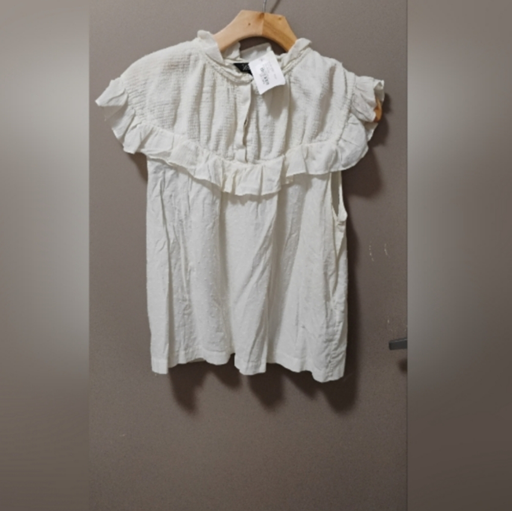 NWT Rachel Zoe Ruffle Hera Women's Blouse Sz 6